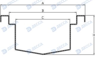 Лоток -Iron Line- водоотводный нержавеющий