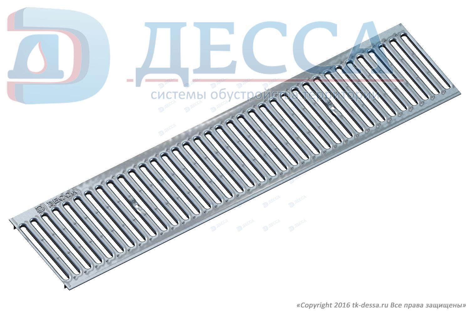 Решетка водоприемная -20.24.100- штампованная нержавеющая сталь (5230-д)