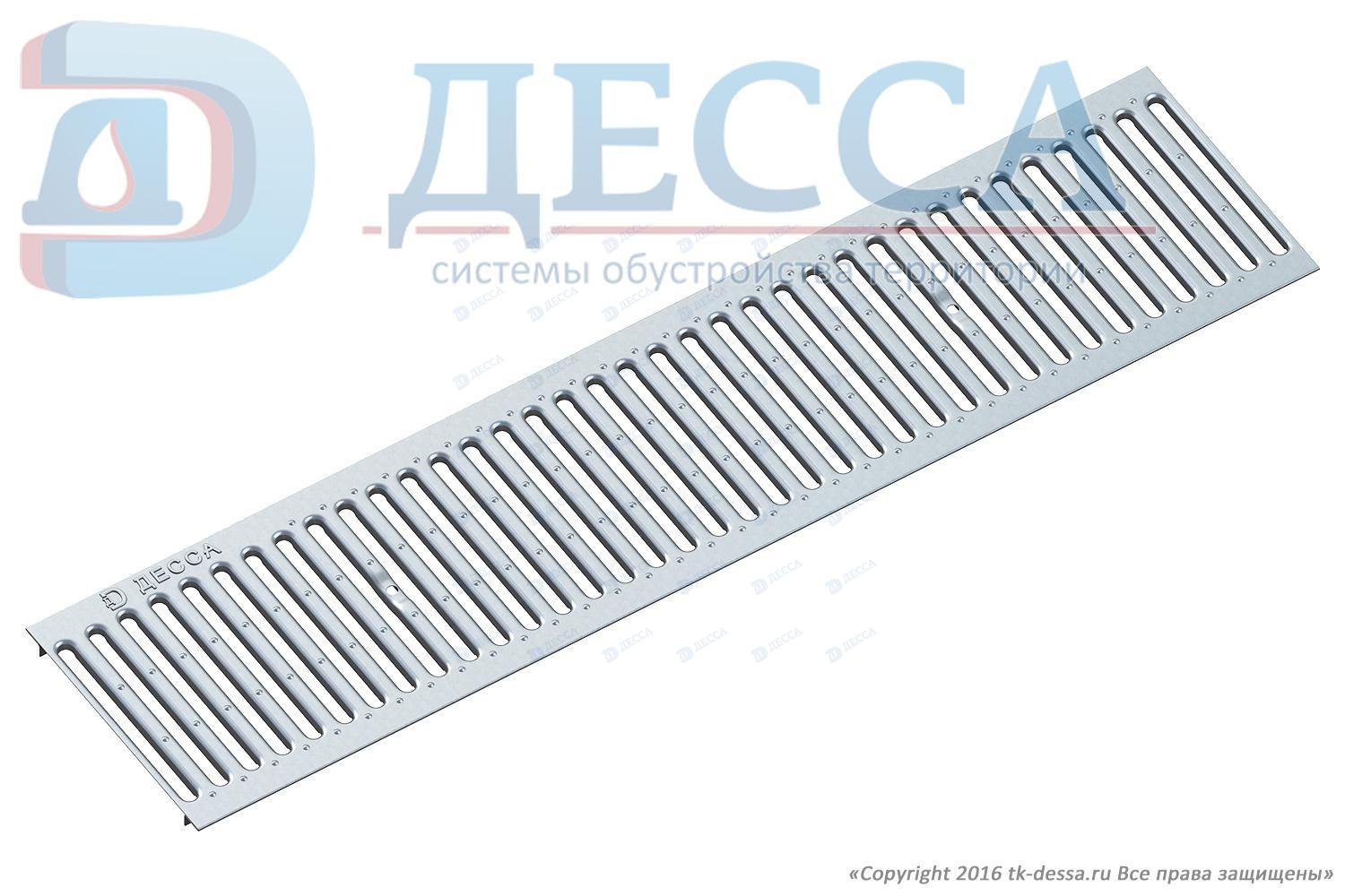 Решетка водоприемная -20.24.100- штампованная стальная оцинкованная (5280-д)