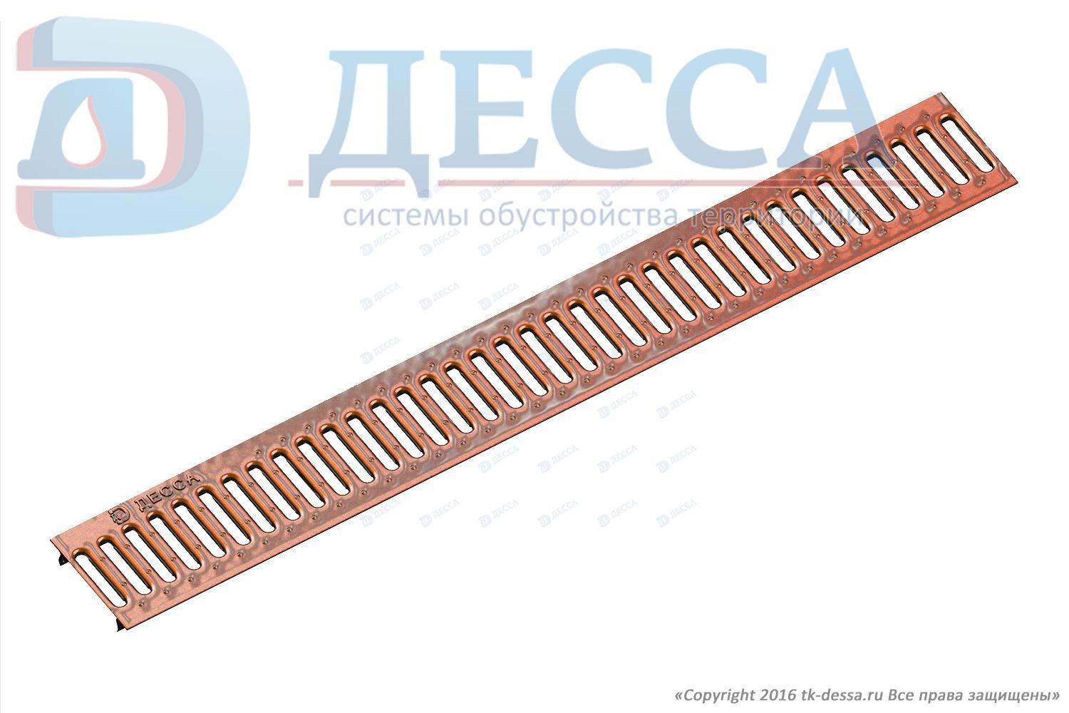 Решетка водоприемная -10.13,6.100- штампованная медная (5020-д)