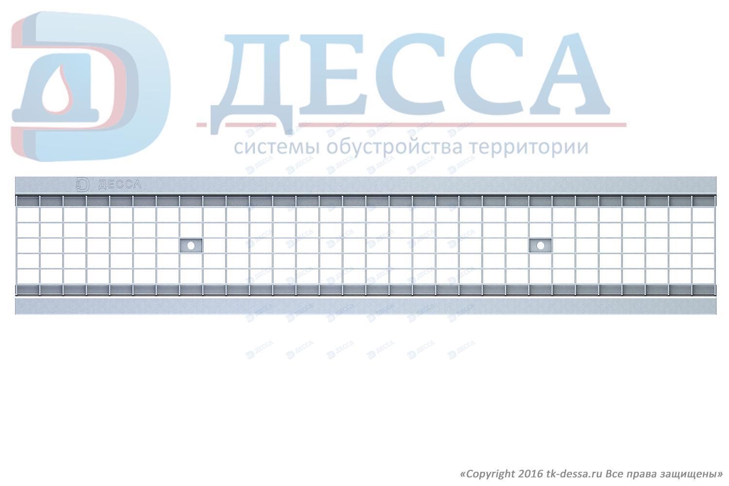 Решетка водоприемная -15.18,7.100- ячеистая стальная оцинкованная (5110-д)