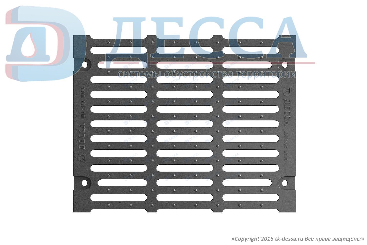 Решетка водоприемная ВЧ-50 (500х628) кл.Е600 DN500 (щелевая) (28324)