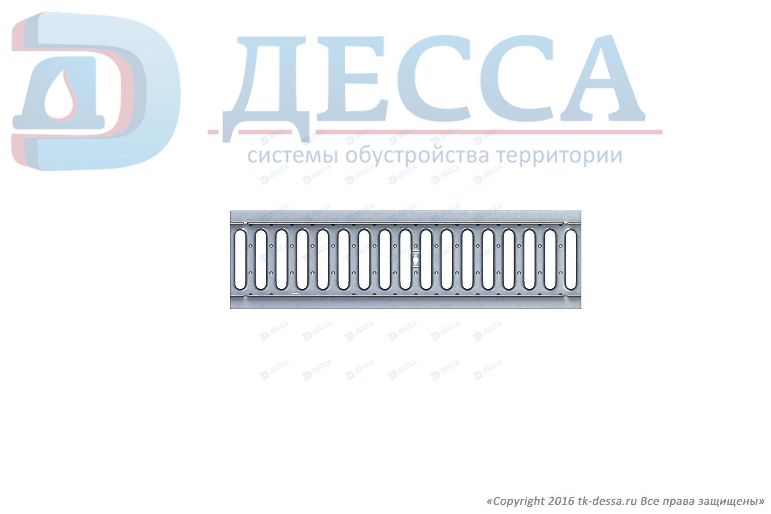 Решетка водоприемная -10.13,6.50- штампованная стальная оцинкованная (5000-д)