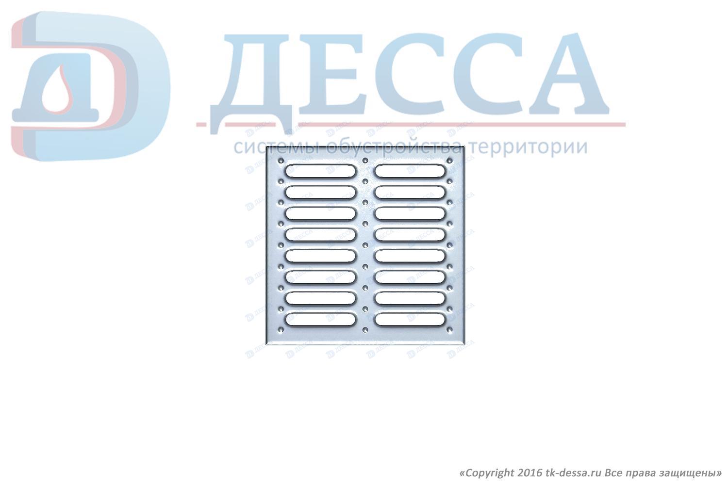 Решетка водоприемная к дождеприемнику 285х285 штампованная стальная оцинкованная (2000-д)