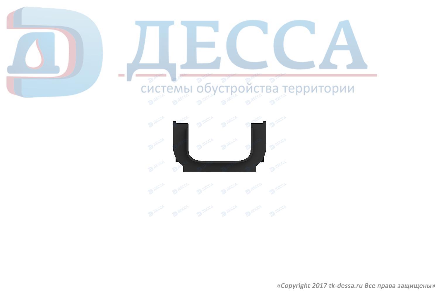 Лоток водоотводный -10.14,5.08- пластиковый (0,5 м)